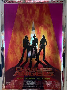 CHARLIE'S ANGELS (2000) - ORIGINAL SINGLE SIDED FOIL MOVIE POSTER